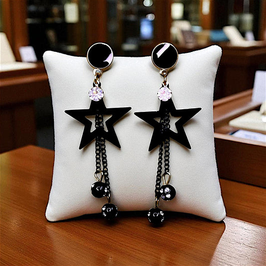 Casual Black Earrings Star Earrings bead casuals Ear Rings Earrings party Trincket Jewellry Jewelry Jewellery