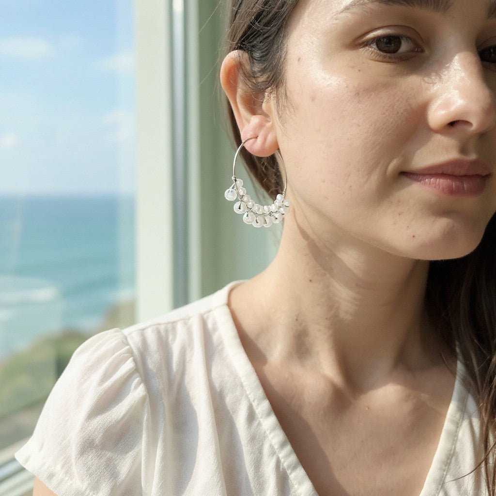 Beaded Hoops: Chic Elegance For Your Ears