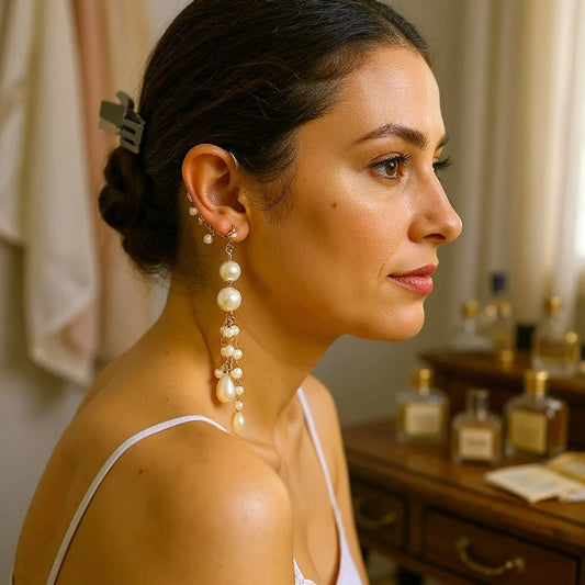 Beaded Ear Cuff Danglers - Perfect Party Accessory