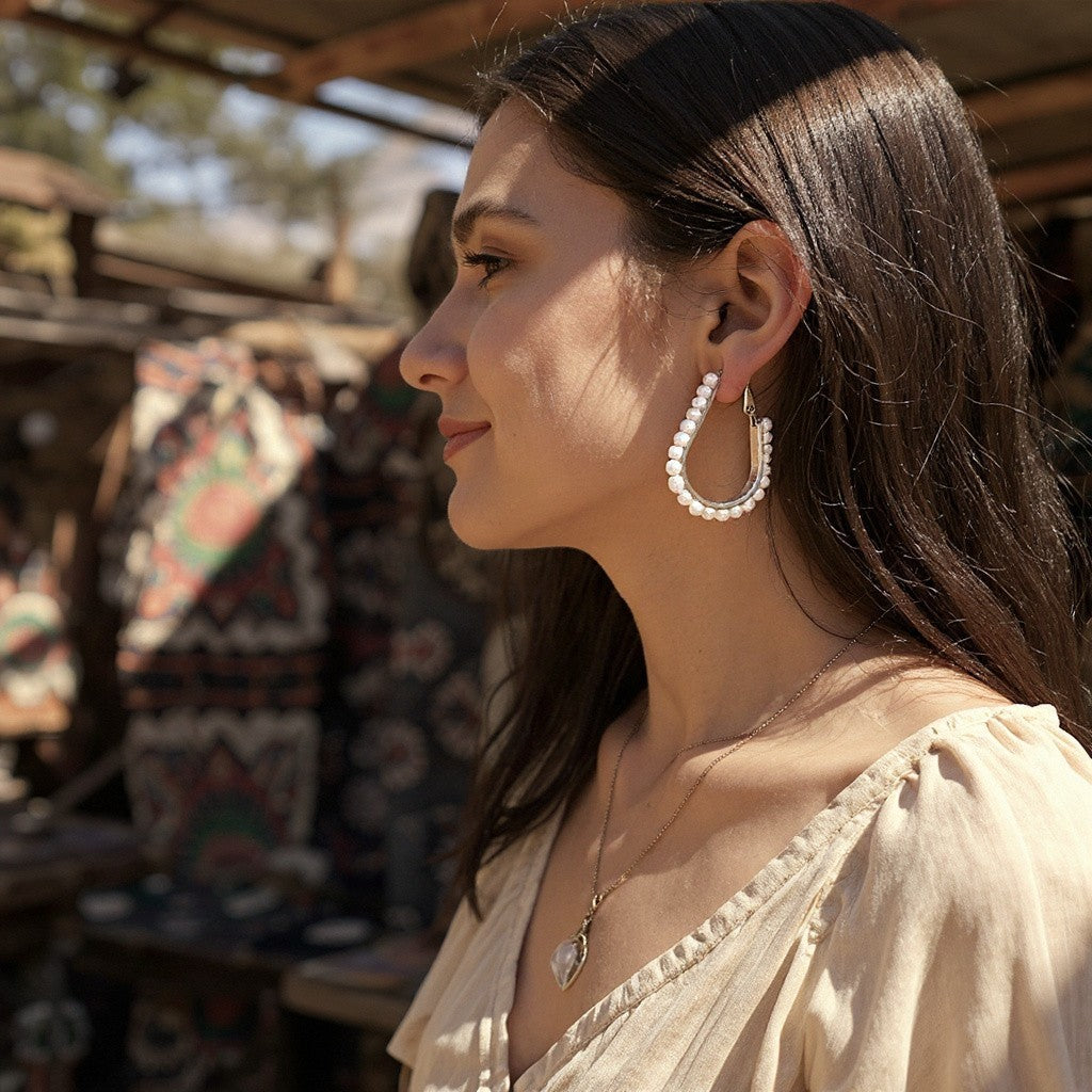 Beaded Hoops: Chic Elegance For Your Ears