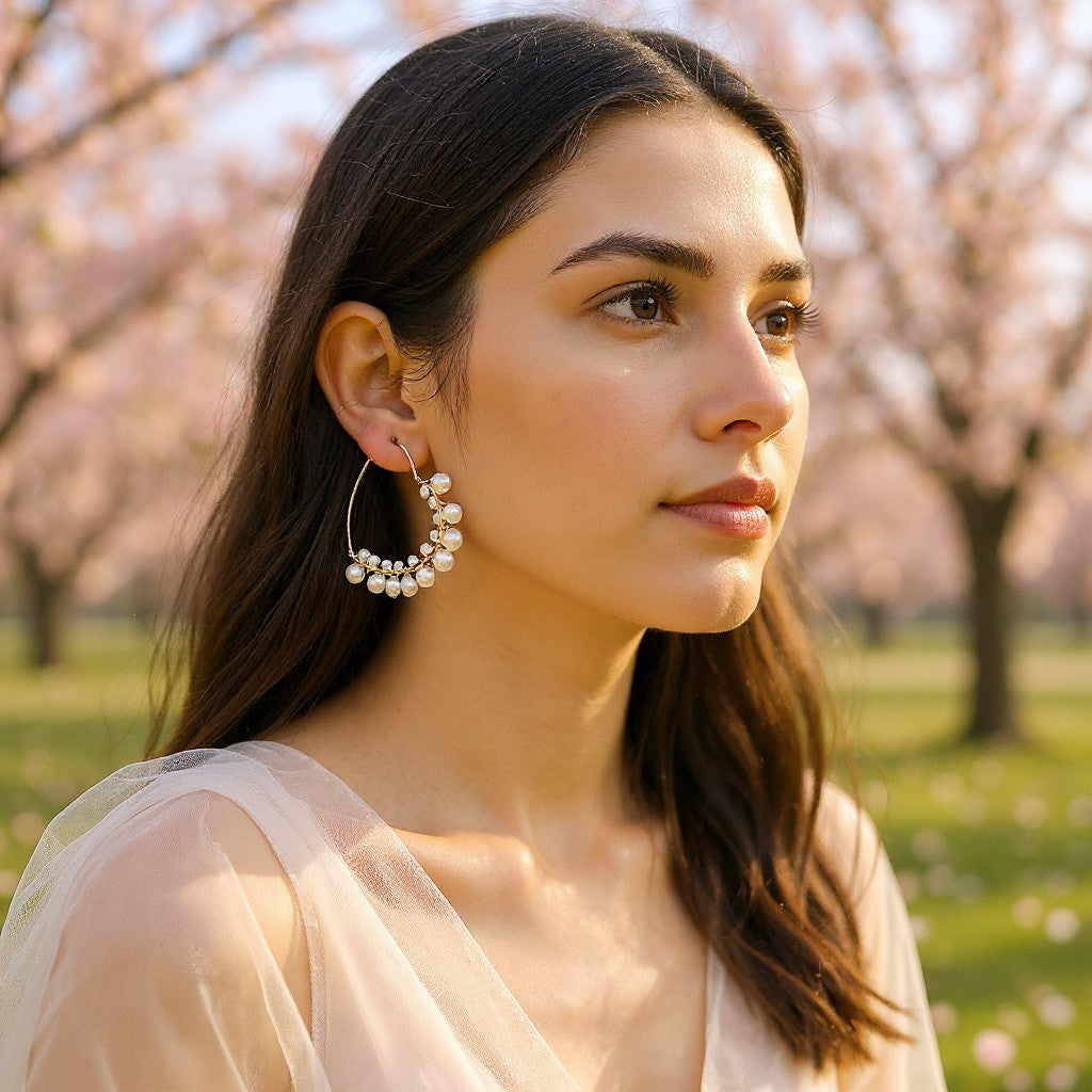 Beaded Hoops: Chic Elegance For Your Ears