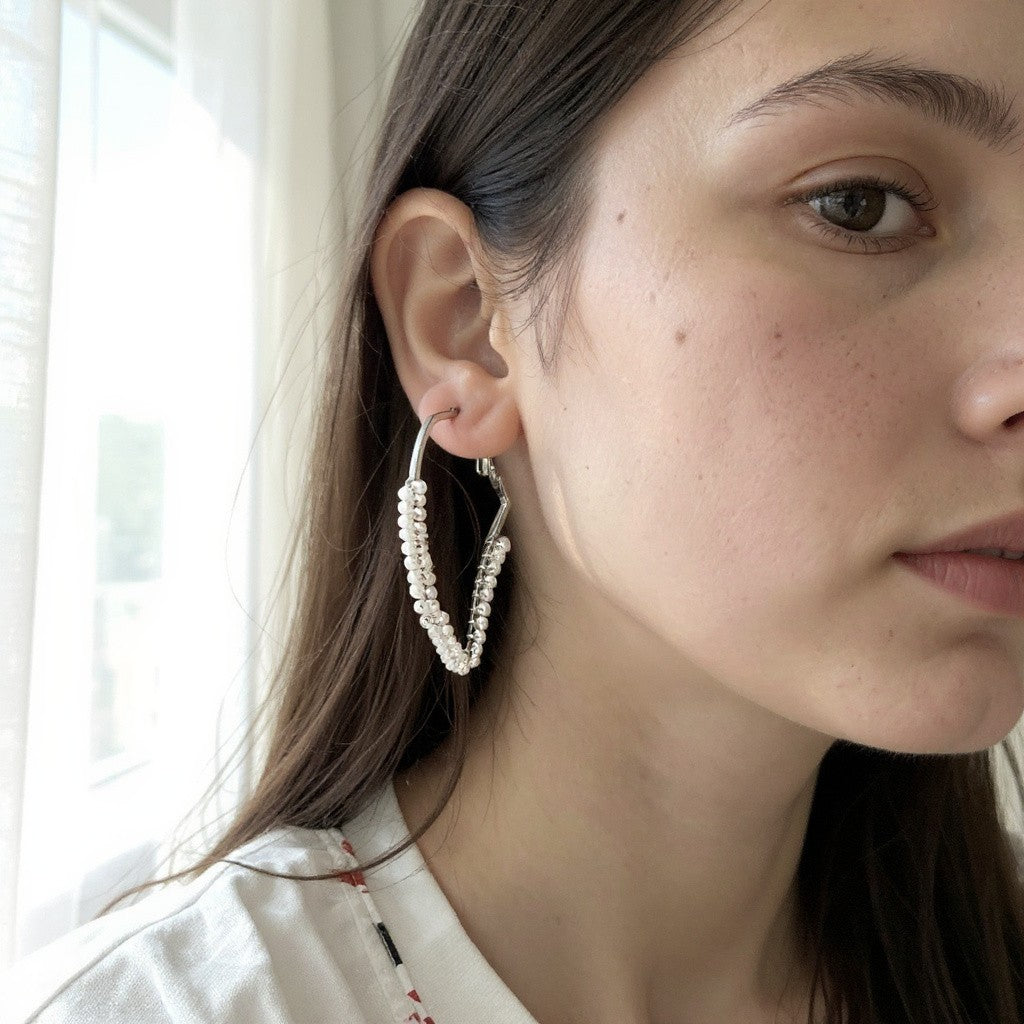 Beaded Hoops: Chic Elegance For Your Ears