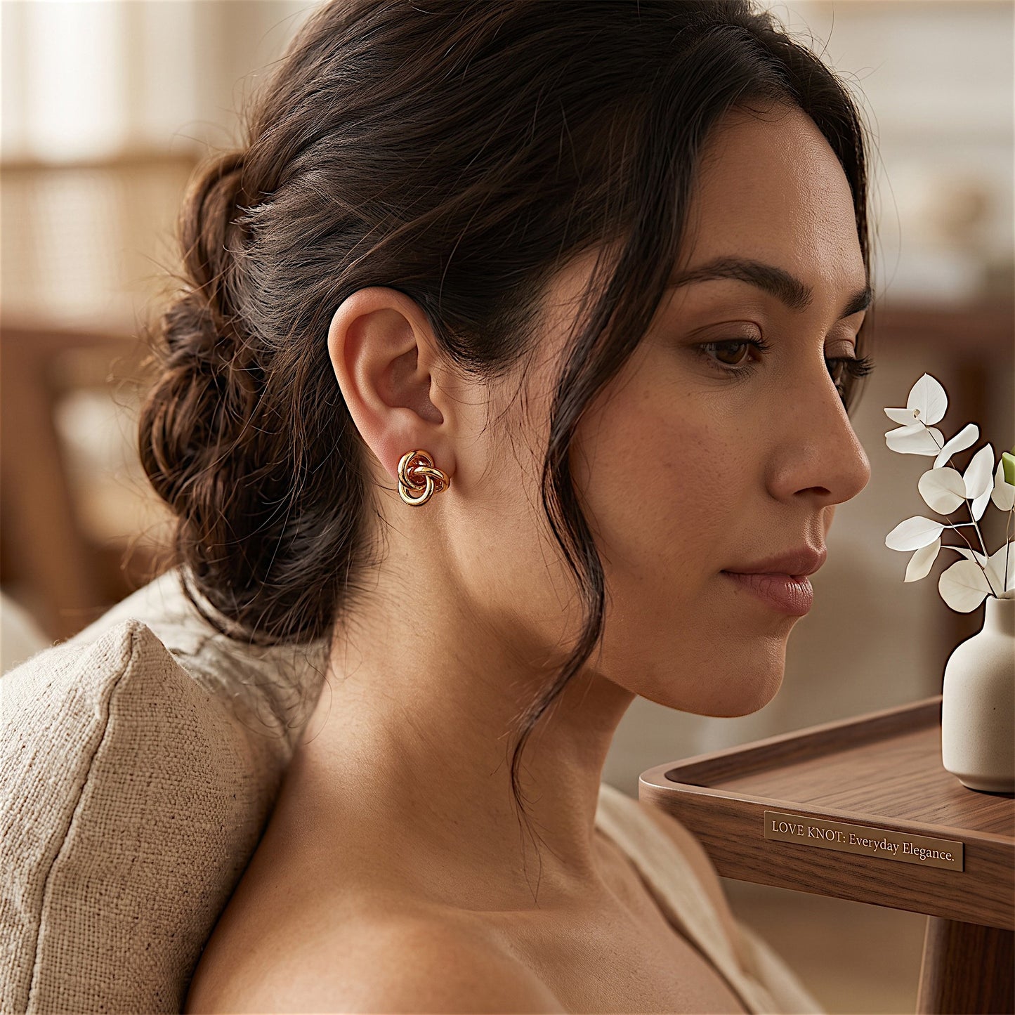 Knotted Earrings Earrings antitarnish casuals Ear Rings Earrings office Trincket Jewellry Jewelry Jewellery