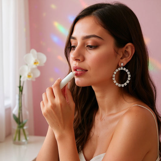 American Diamond Hoop-Dangles