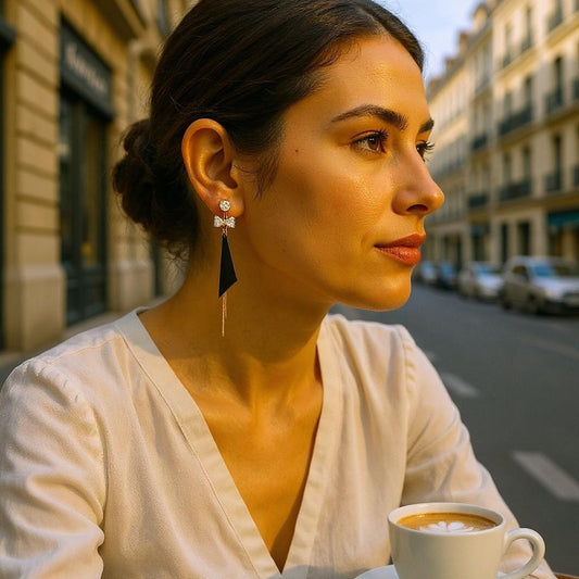 Casual Black & Chain Earrings Earrings Ear Rings Earrings party Trincket Jewellry Jewelry Jewellery