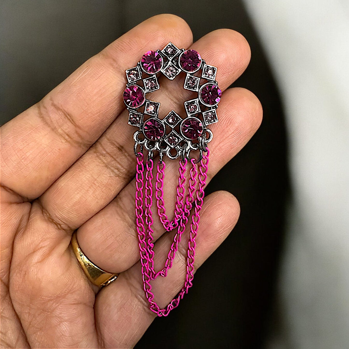 Circular Chain Dangle Earrings Earrings Ear Rings Earrings ethnic Trincket Jewellry Jewelry Jewellery