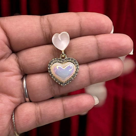 Sparkling Heart Earrings Earrings casuals Ear Rings Earrings office party Trincket Jewellry Jewelry Jewellery