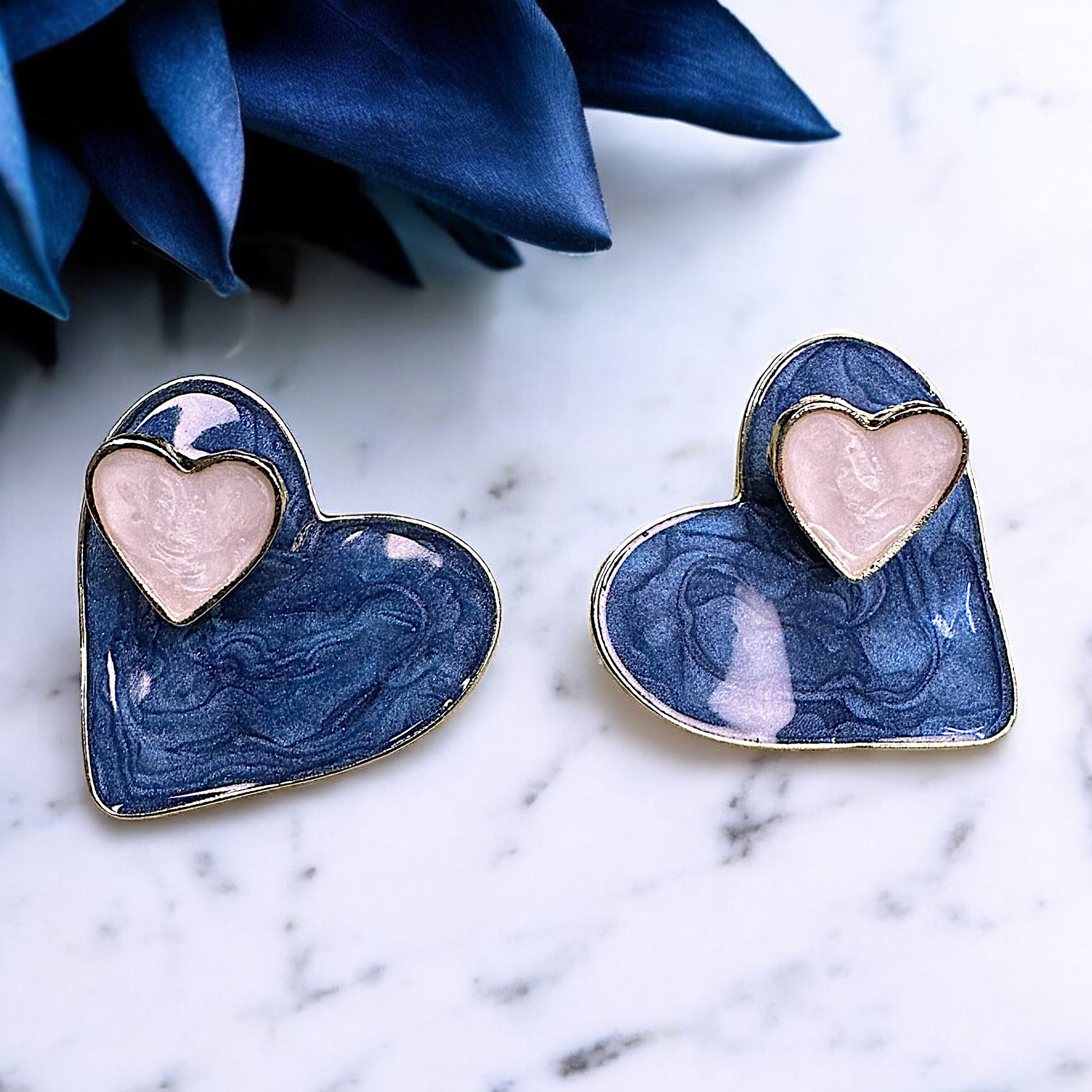 Heart in Heart Studs Earrings casuals Ear Rings Earrings office party Trincket Jewellry Jewelry Jewellery