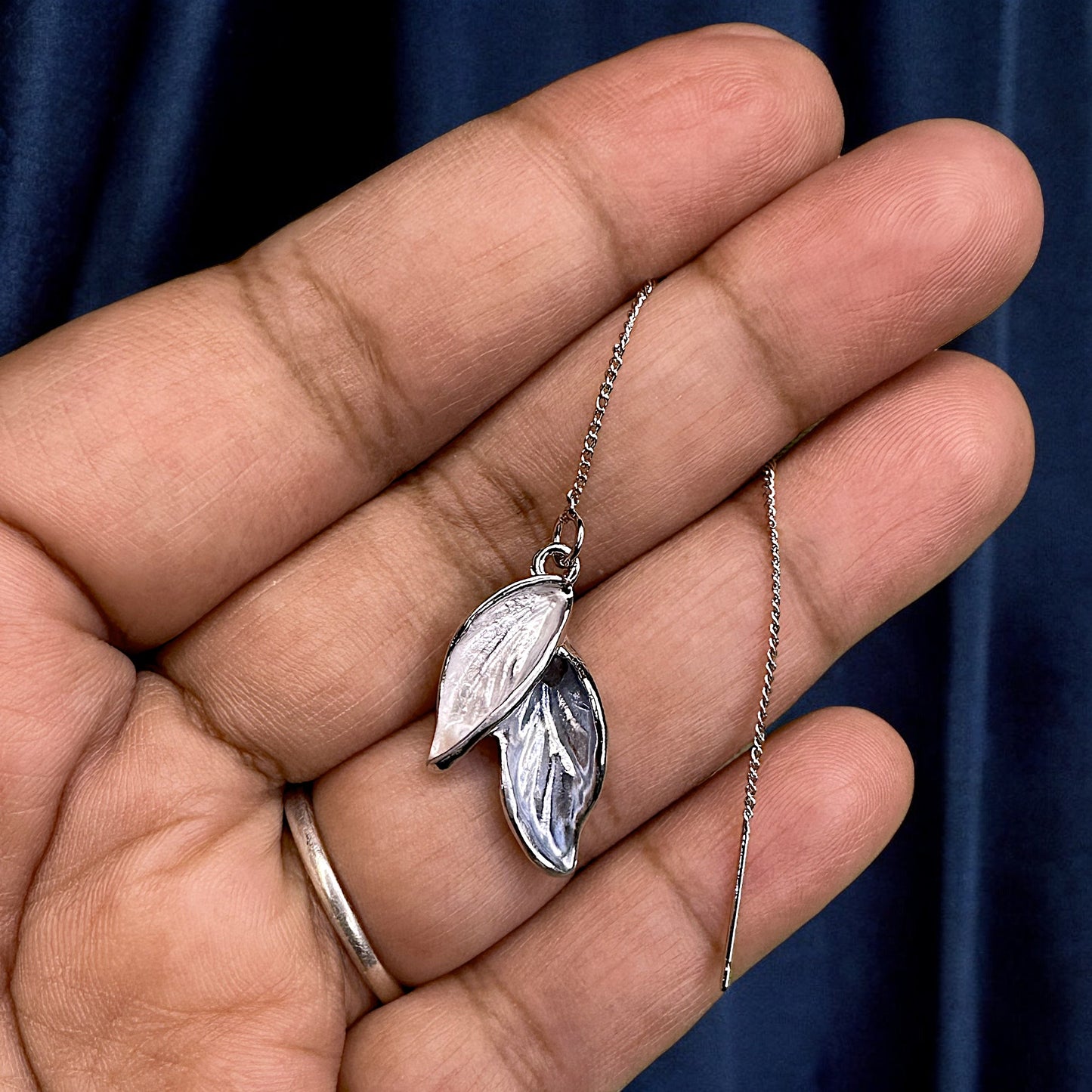 Leafy Needle Thread Earrings Earrings casuals Ear Rings Earrings office party Trincket Jewellry Jewelry Jewellery