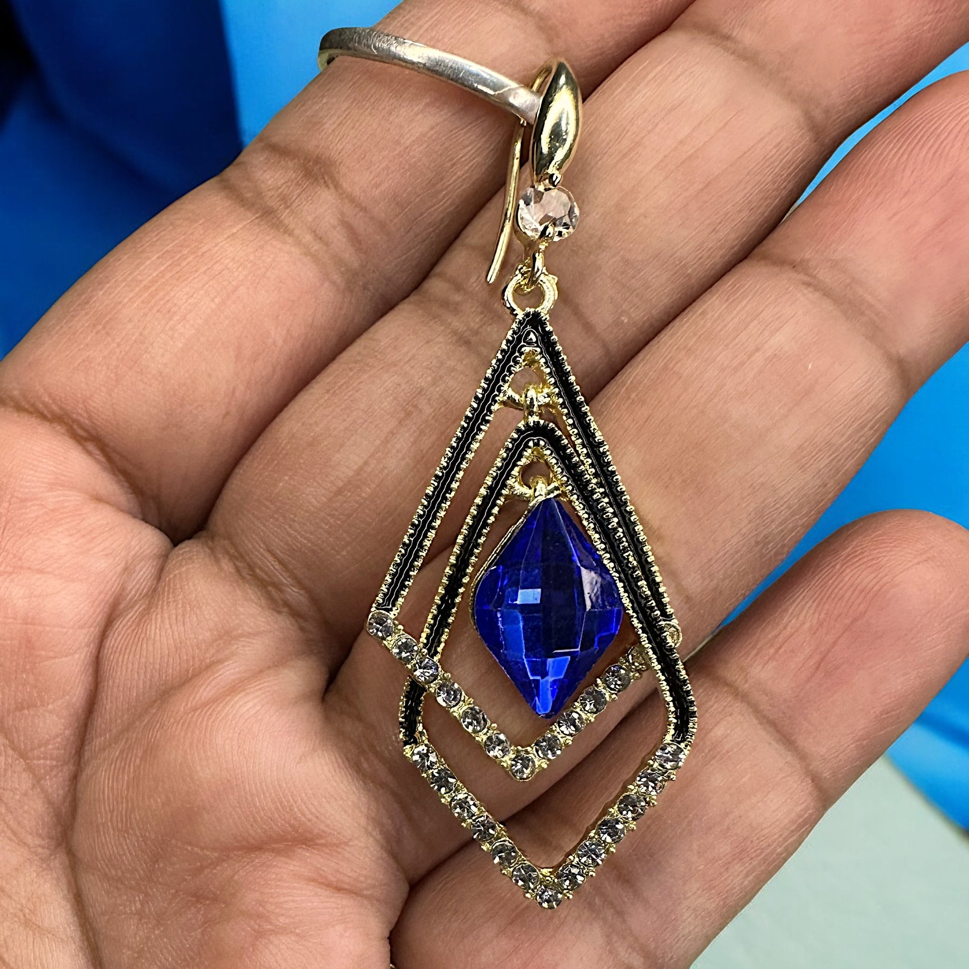 Diamond Crystal Stone Earrings Earrings Ear Rings Earrings ethnic party Trincket Jewellry Jewelry Jewellery