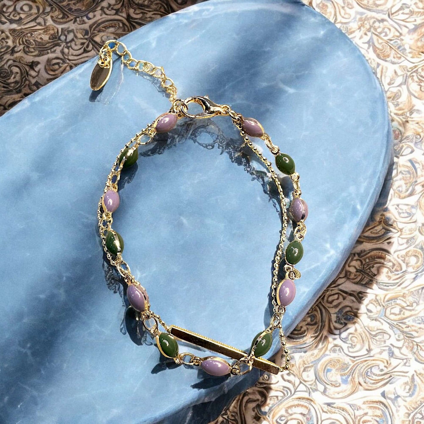 Vibrant Bead Multicolor Bracelet - Adjustable Fit Bracelet bead Bracelet casuals office party Trincket Jewellry Jewelry Jewellery