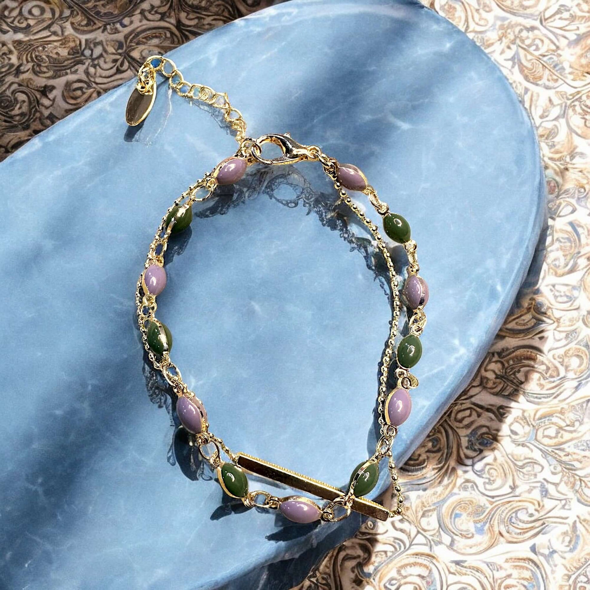 Vibrant Bead Multicolor Bracelet - Adjustable Fit Bracelet bead Bracelet casuals office party Trincket Jewellry Jewelry Jewellery