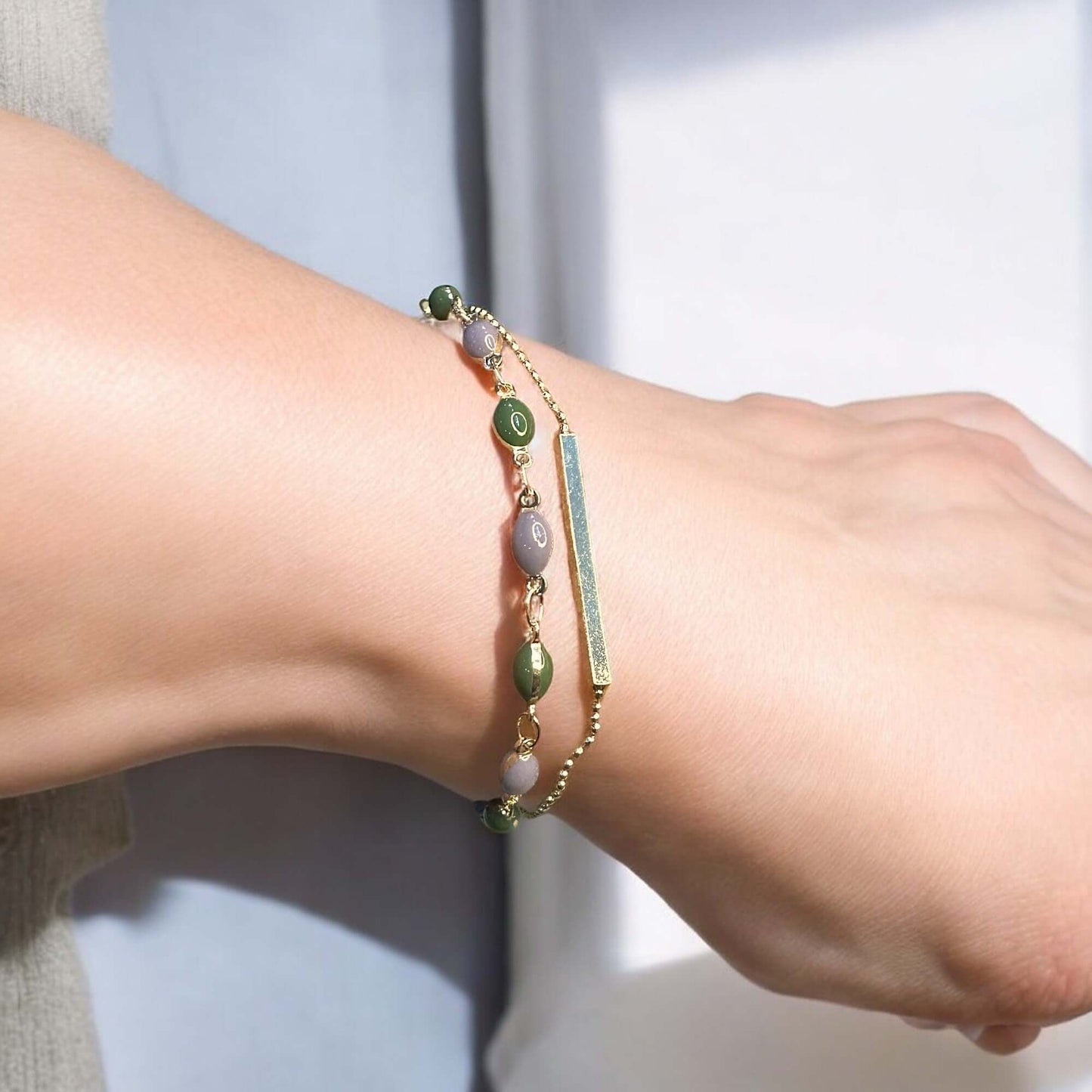 Vibrant Bead Multicolor Bracelet - Adjustable Fit Bracelet bead Bracelet casuals office party Trincket Jewellry Jewelry Jewellery