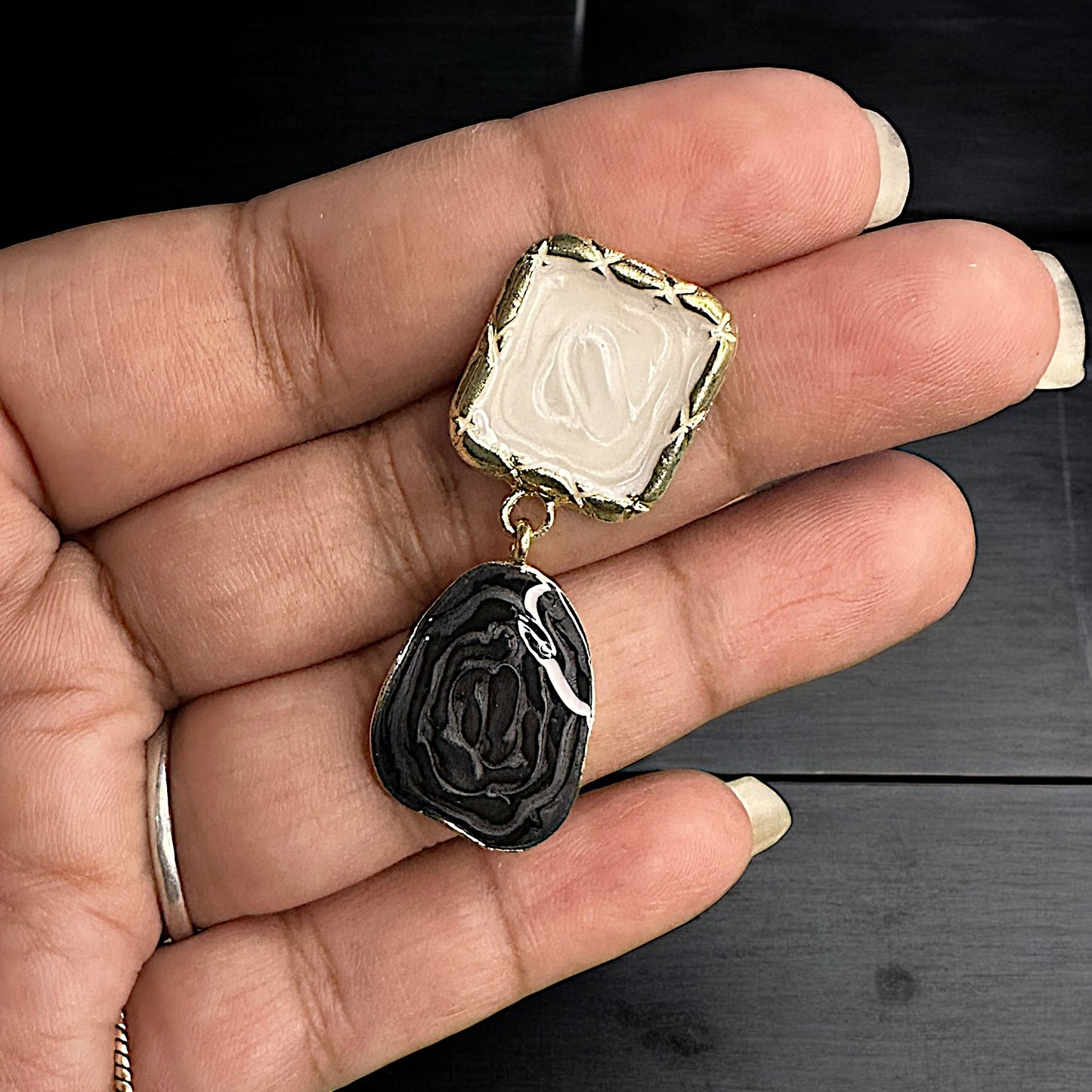 Asymmetric Square Dangle Earrings Earrings casuals Ear Rings Earrings ethnic office party Trincket Jewellry Jewelry Jewellery