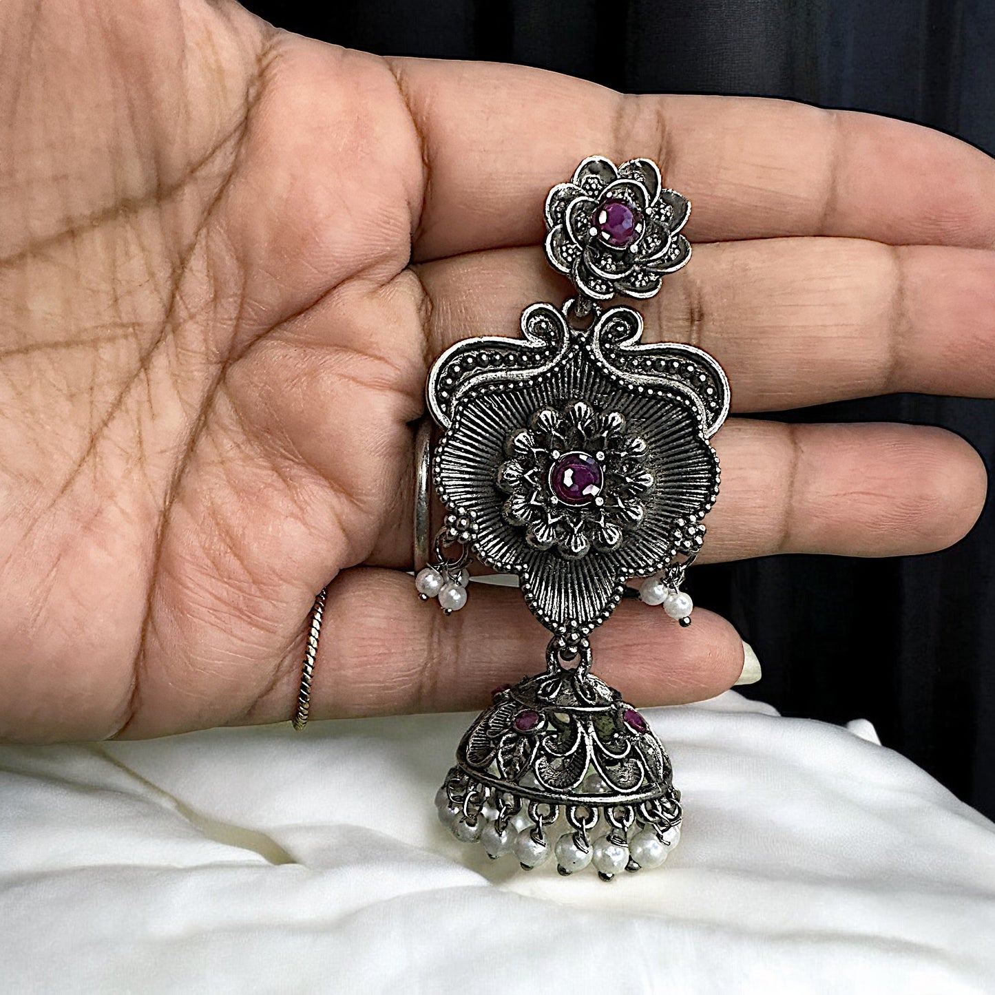 Paan Leaf Jhumki Earrings Ear Rings Earrings ethnic party Trincket Jewellry Jewelry Jewellery