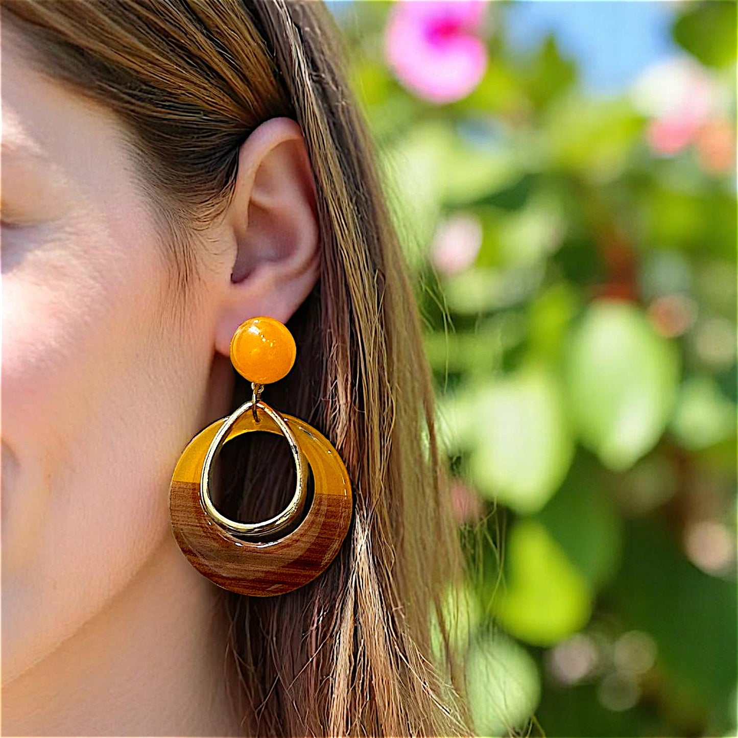 Double color Earrings Earrings casuals Ear Rings Earrings Trincket Jewellry Jewelry Jewellery