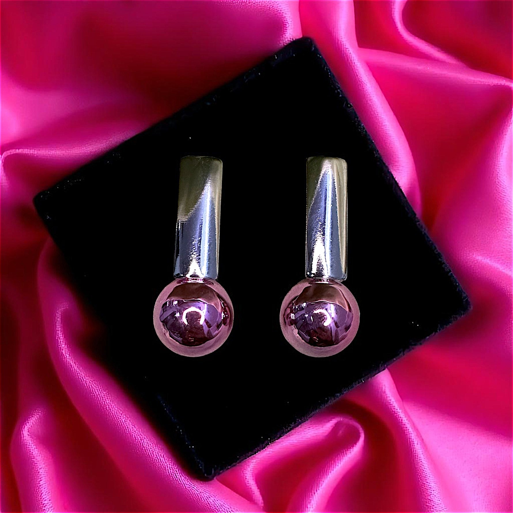 Casual Round Ball Earrings - Perfect Daily Accessory Pink Earrings bead Ear Rings Earrings party Trincket Jewellry Jewelry Jewellery