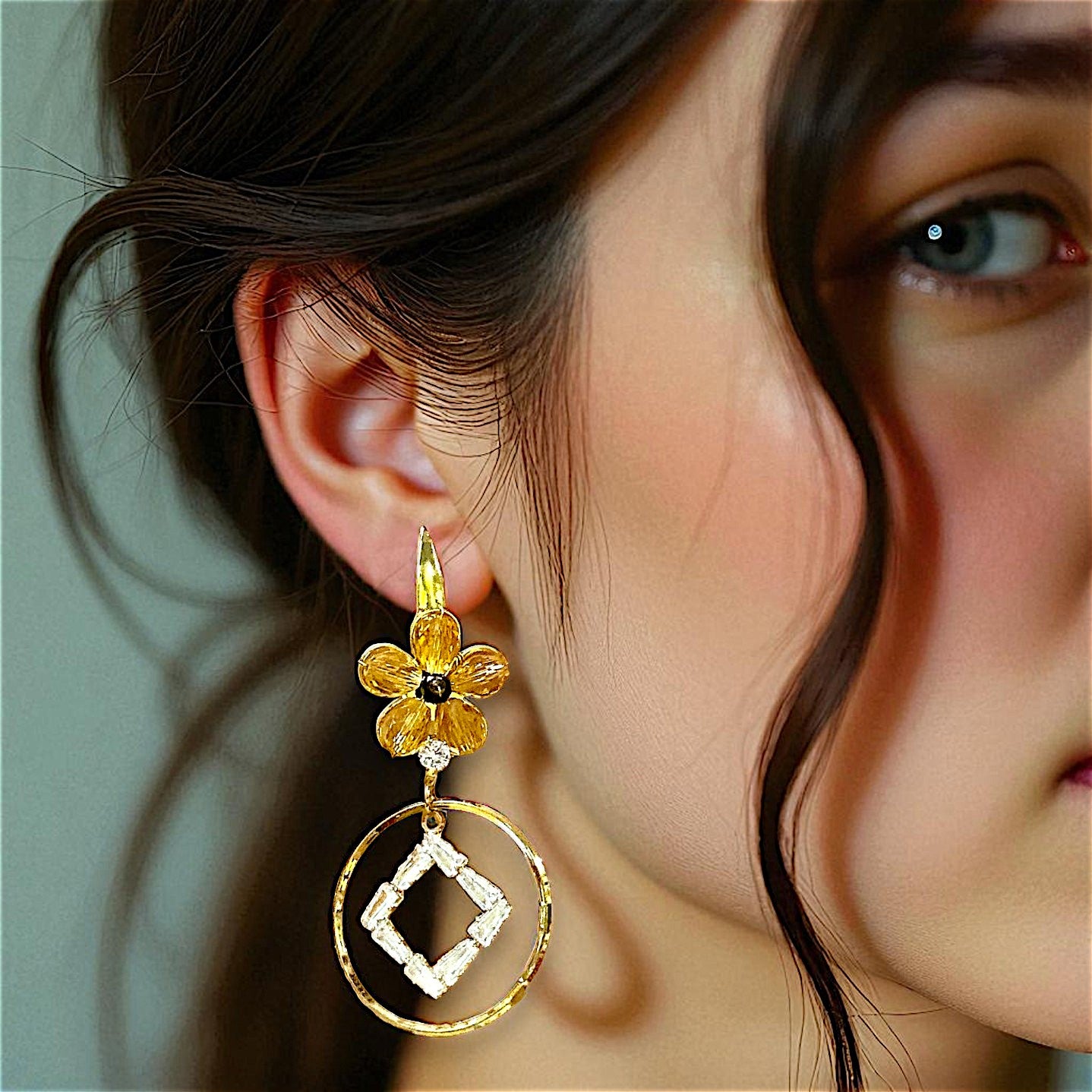 Flower Shaped Rice Beads Earrings Earrings AD Ear Rings Earrings party Trincket Jewellry Jewelry Jewellery