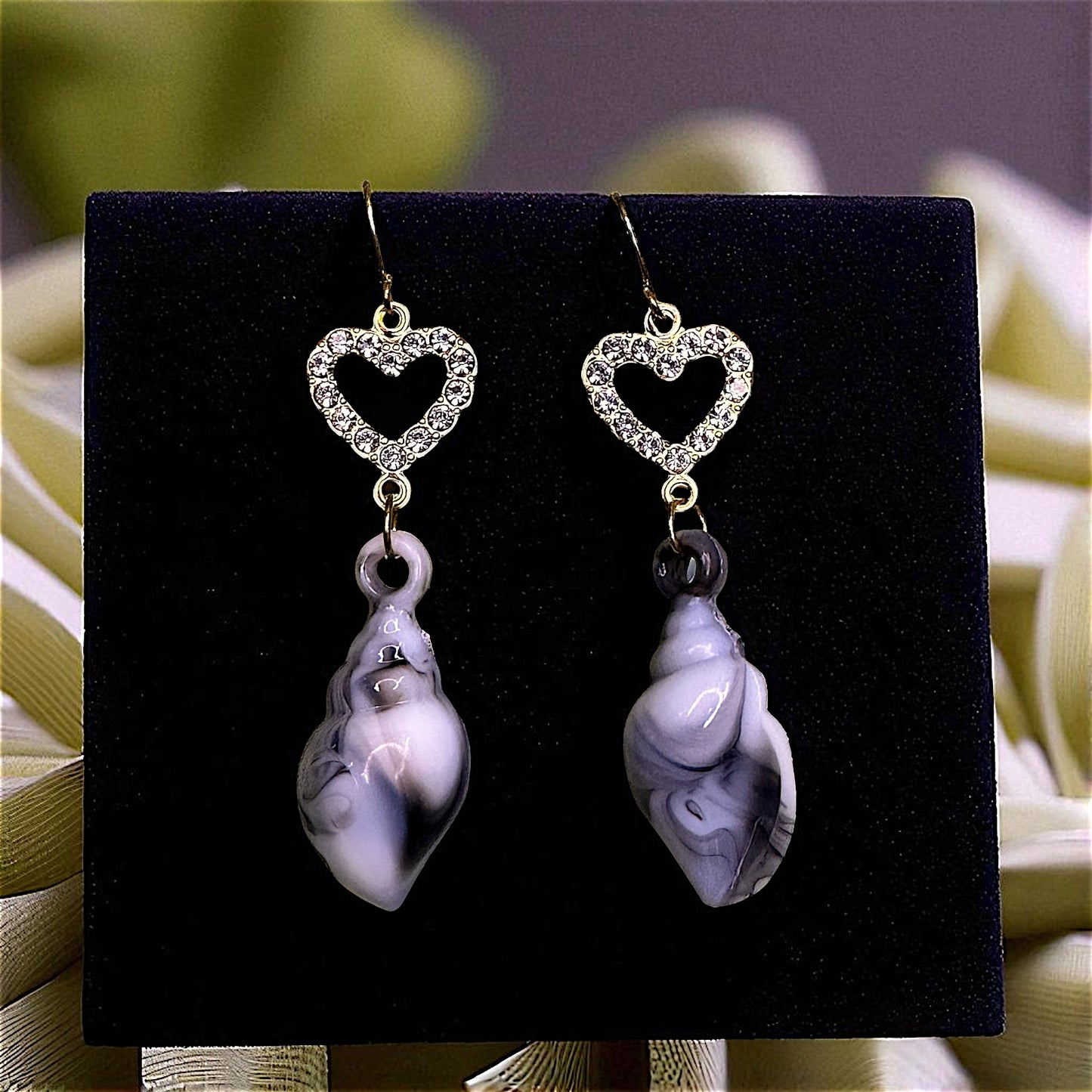 Sea Shell Earrings Grey Earrings casuals Ear Rings Earrings office party Trincket Jewellry Jewelry Jewellery