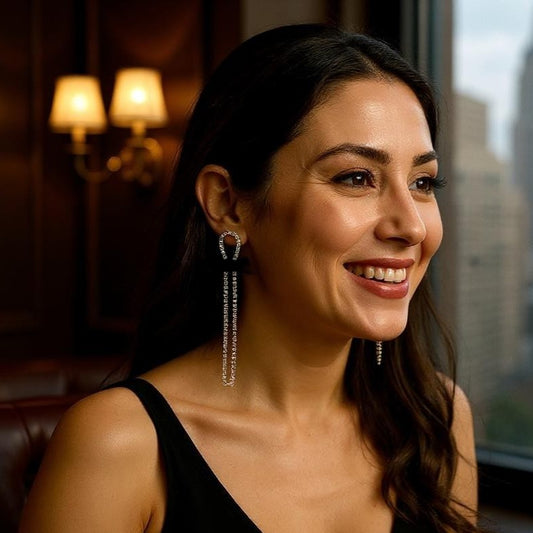 White Stone Black Bow Fancy Earrings Earrings Ear Rings Earrings party Trincket Jewellry Jewelry Jewellery