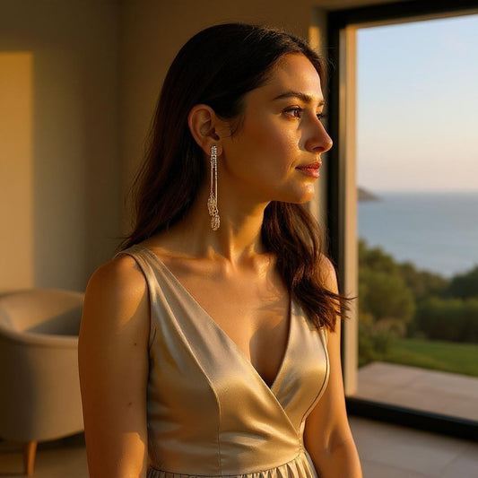 Trio Leaf Fancy Earrings - Perfect Party Accessory Earrings Ear Rings Earrings ethnic party Trincket Jewellry Jewelry Jewellery