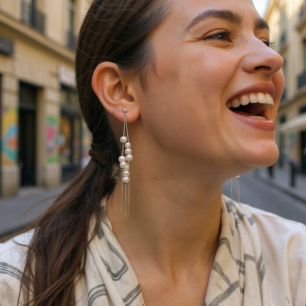 Bead and Chain Casual Earrings Earrings bead casuals Ear Rings Earrings ethnic office party Trincket Jewellry Jewelry Jewellery