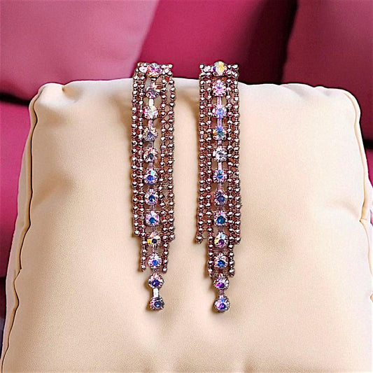 Rose Gold Fancy Danglers Rose gold Earrings Ear Rings Earrings ethnic party Trincket Jewellry Jewelry Jewellery