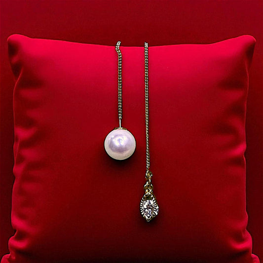 Bead and Golden Chain Earrings Gold Earrings bead Ear Rings Earrings ethnic party Trincket Jewellry Jewelry Jewellery