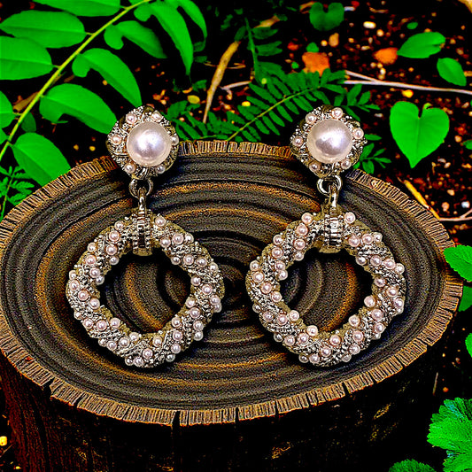 Golden Bead Earrings