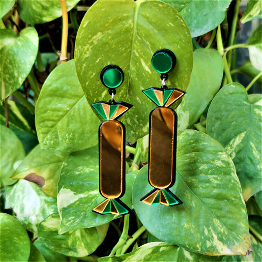 Candy Like Funky Earrings Green Earrings casuals Ear Rings Earrings party Trincket Jewellry Jewelry Jewellery