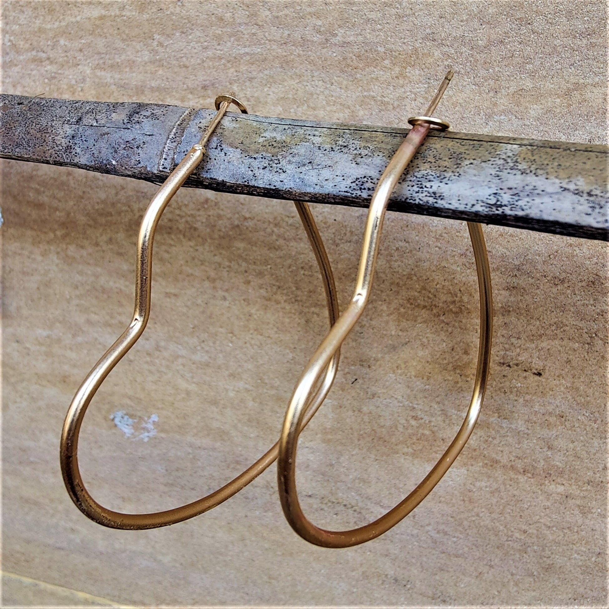 Golden Hoops Heart Earrings antitarnish casuals Ear Rings Earrings party Trincket Jewellry Jewelry Jewellery