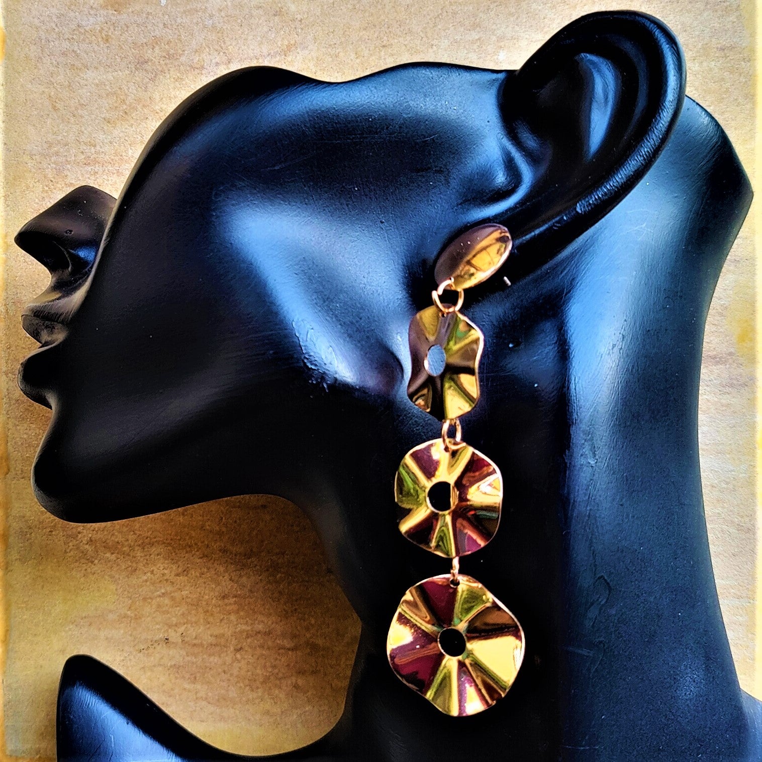 Three Layer Earrings Earrings antitarnish Ear Rings Earrings party Trincket Jewellry Jewelry Jewellery