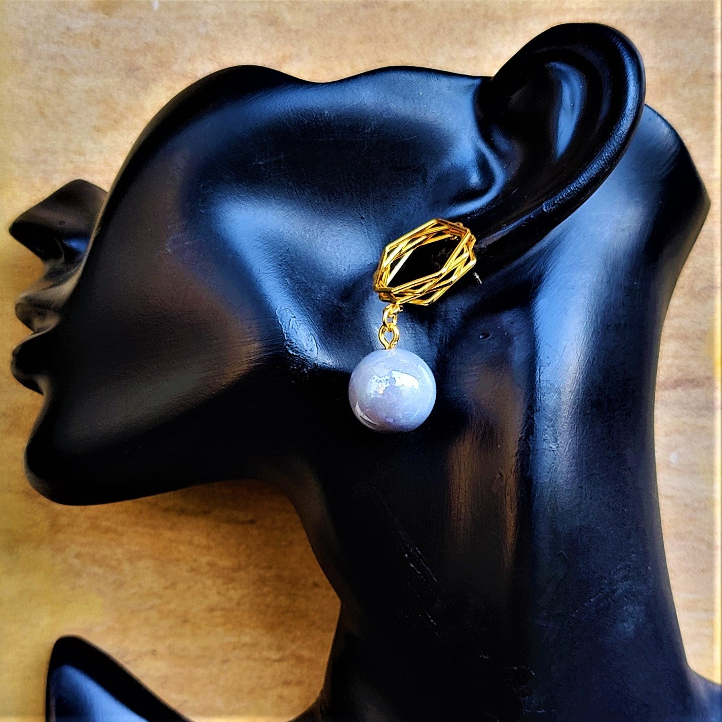 Big Bead Casual Earrings Earrings bead casuals Ear Rings Earrings office Trincket Jewellry Jewelry Jewellery