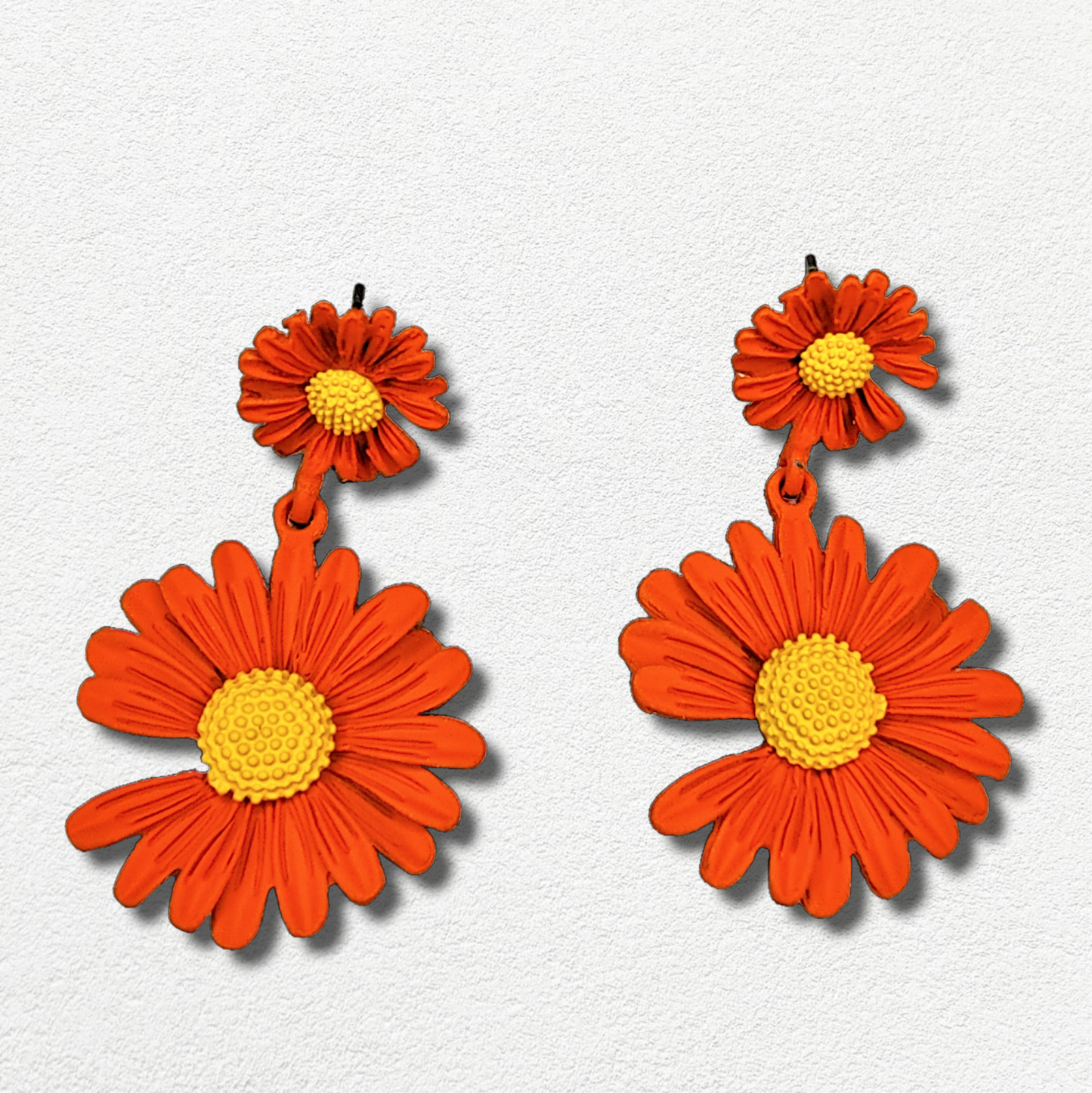Sunflower Earrings Orange Earrings casuals Ear Rings Earrings office party Trincket Jewellry Jewelry Jewellery