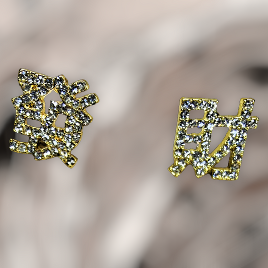 Korean Script Stone Earrings Earrings casuals Ear Rings Earrings office party Trincket Jewellry Jewelry Jewellery