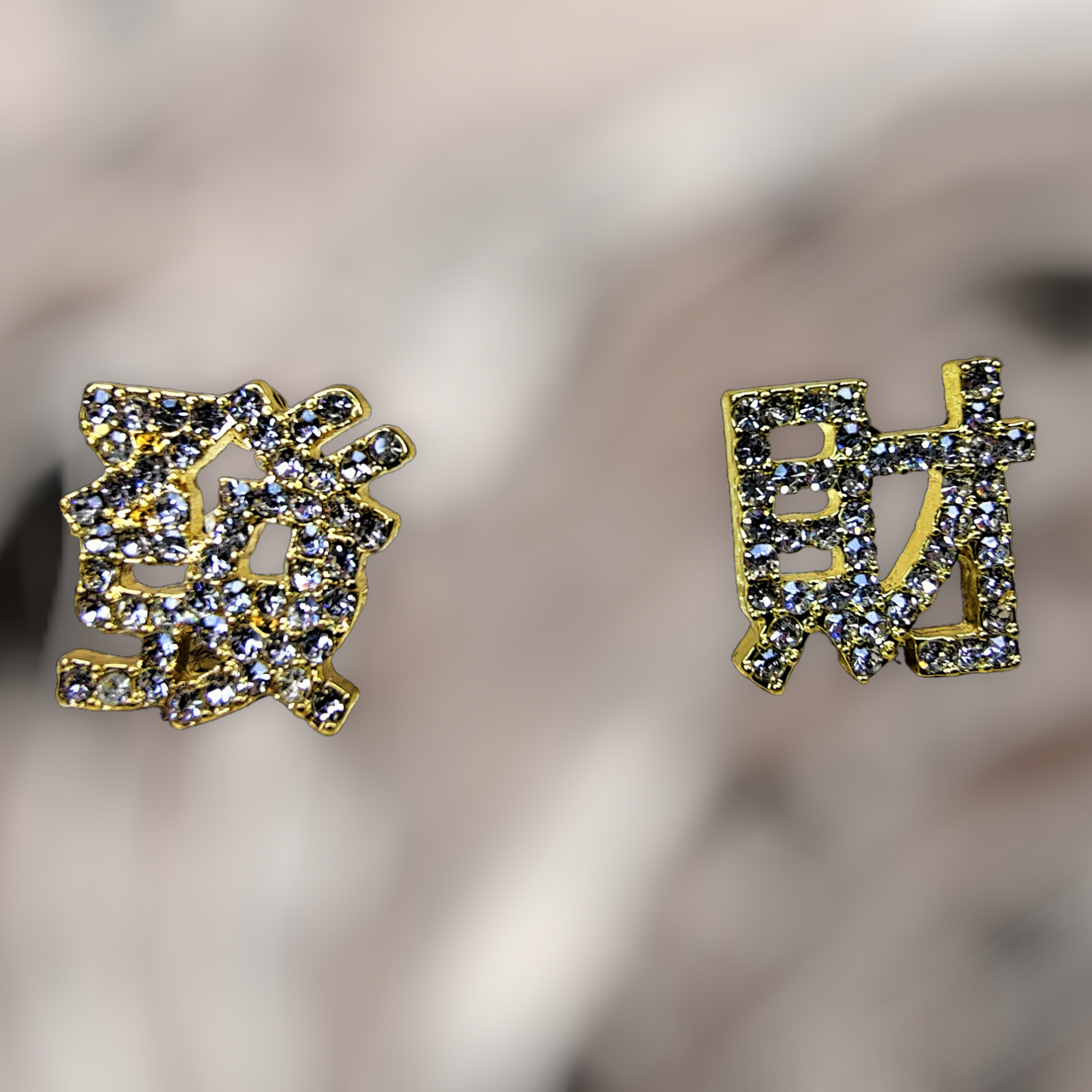 Korean Script Stone Earrings Gold Earrings casuals Ear Rings Earrings office party Trincket Jewellry Jewelry Jewellery