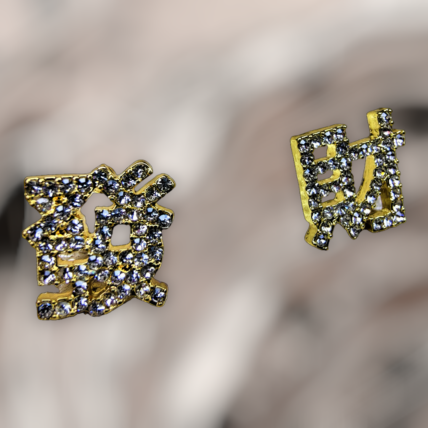 Korean Script Stone Earrings Earrings casuals Ear Rings Earrings office party Trincket Jewellry Jewelry Jewellery