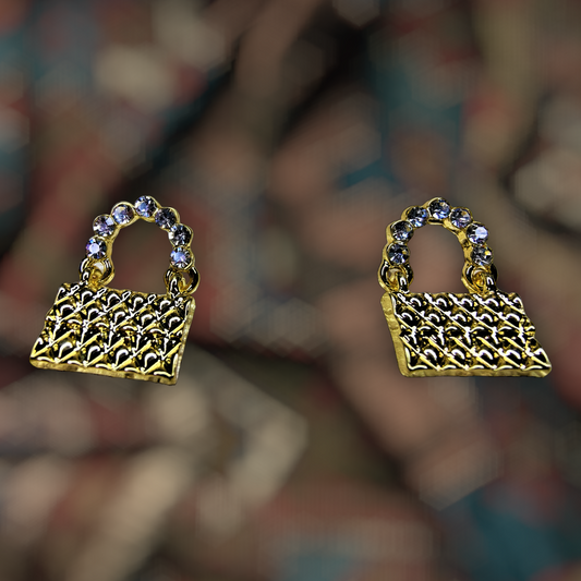 Clutch Shaped Earrings Earrings casuals Ear Rings Earrings office party Trincket Jewellry Jewelry Jewellery