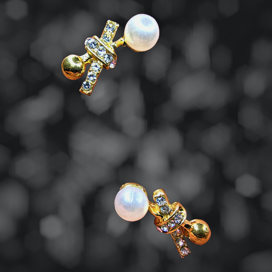 Bead & Knott Earrings Gold Earrings casuals Ear Rings Earrings office party Trincket Jewellry Jewelry Jewellery