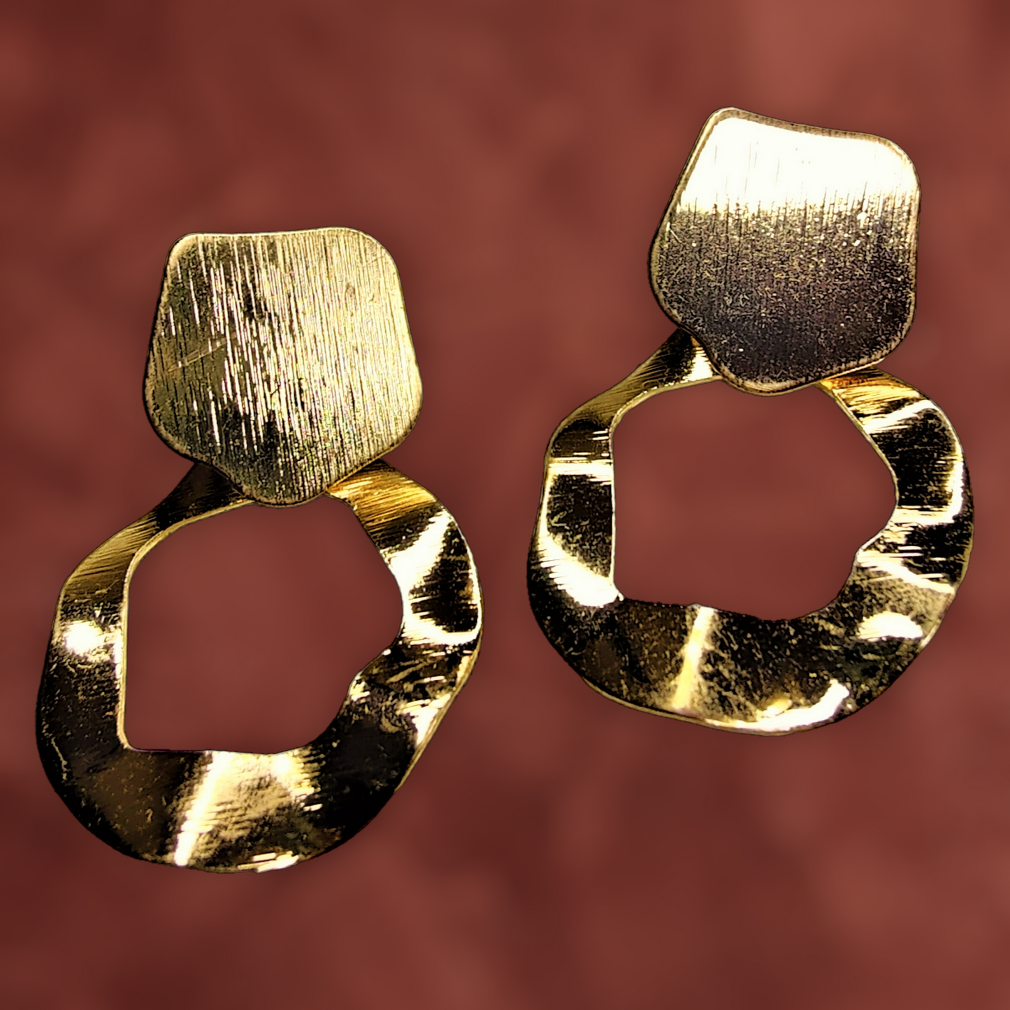 Golden Random Style Earrings Earrings Ear Rings Earrings Trincket Jewellry Jewelry Jewellery