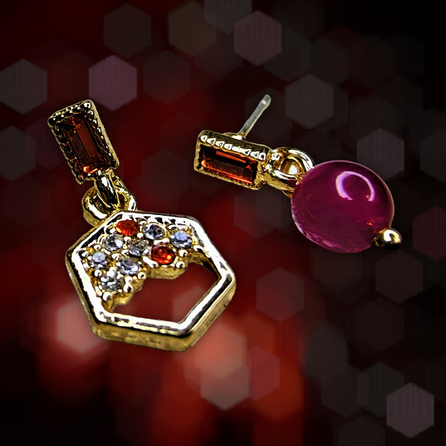 Random Design Red Earrings Earrings bead Ear Rings Earrings ethnic party Trincket Jewellry Jewelry Jewellery