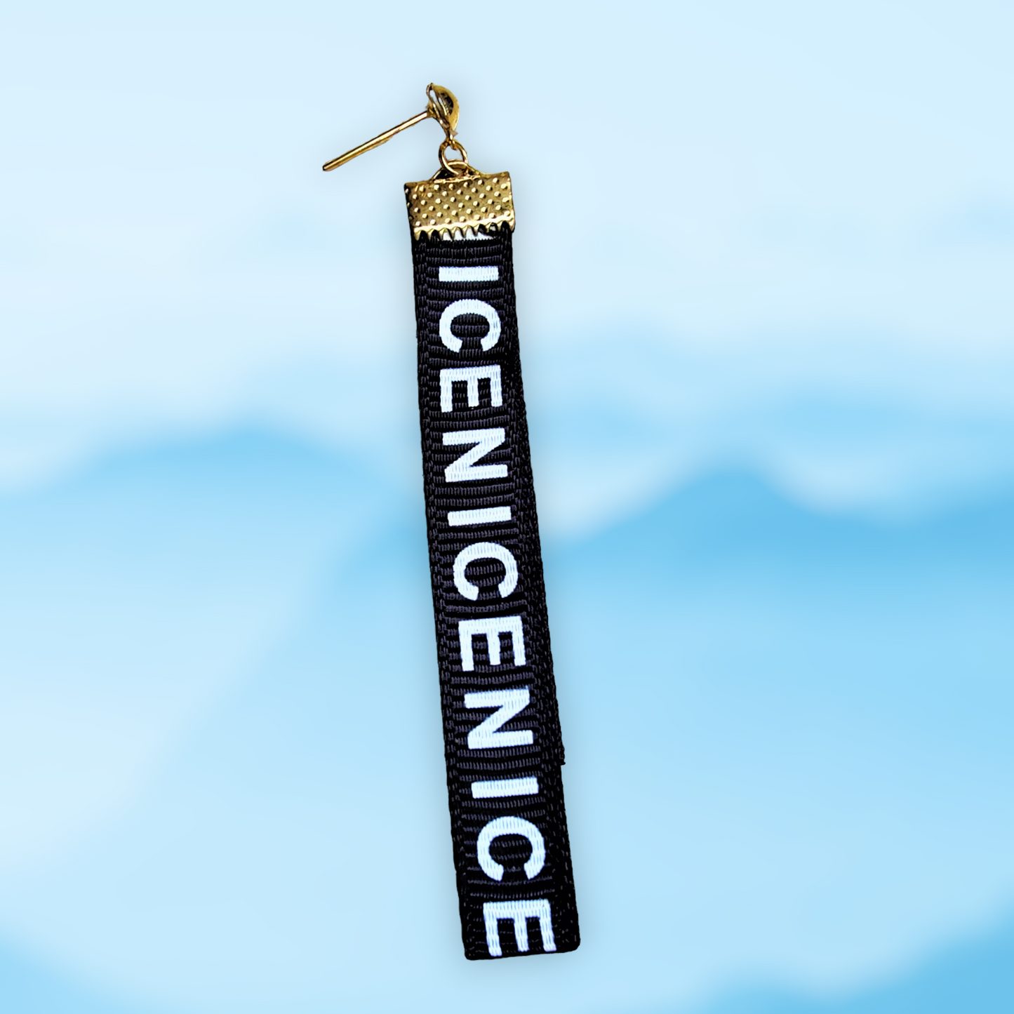 Printed Tag Earrings Black Earrings casuals Ear Rings Earrings office Trincket Jewellry Jewelry Jewellery