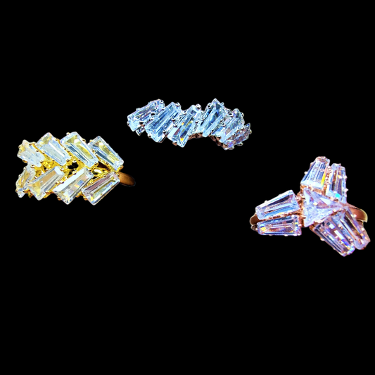 American Diamond Rings Ring AD ethnic party Ring Trincket Jewellry Jewelry Jewellery