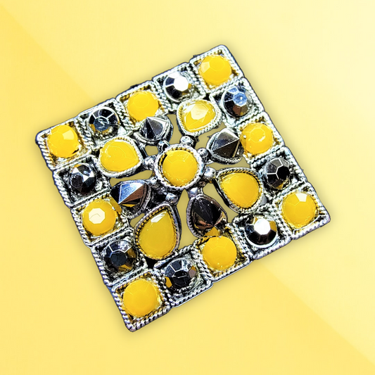 Unique Oxidized Rings | Adjustable & Stylish Diamond Yellow Ring casuals ethnic office party Ring Trincket Jewellry Jewelry Jewellery