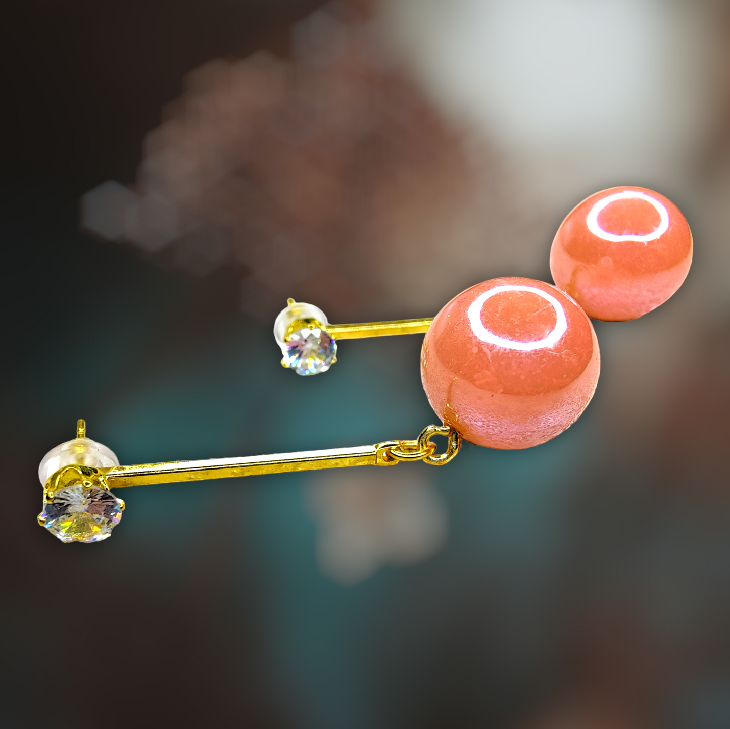 Metallic Bead Danglers Earrings bead casuals Ear Rings Earrings office party Trincket Jewellry Jewelry Jewellery