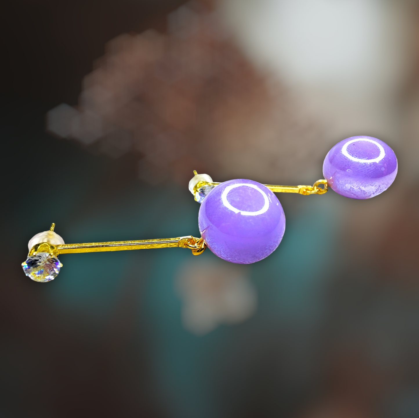 Metallic Bead Danglers Earrings bead casuals Ear Rings Earrings office party Trincket Jewellry Jewelry Jewellery