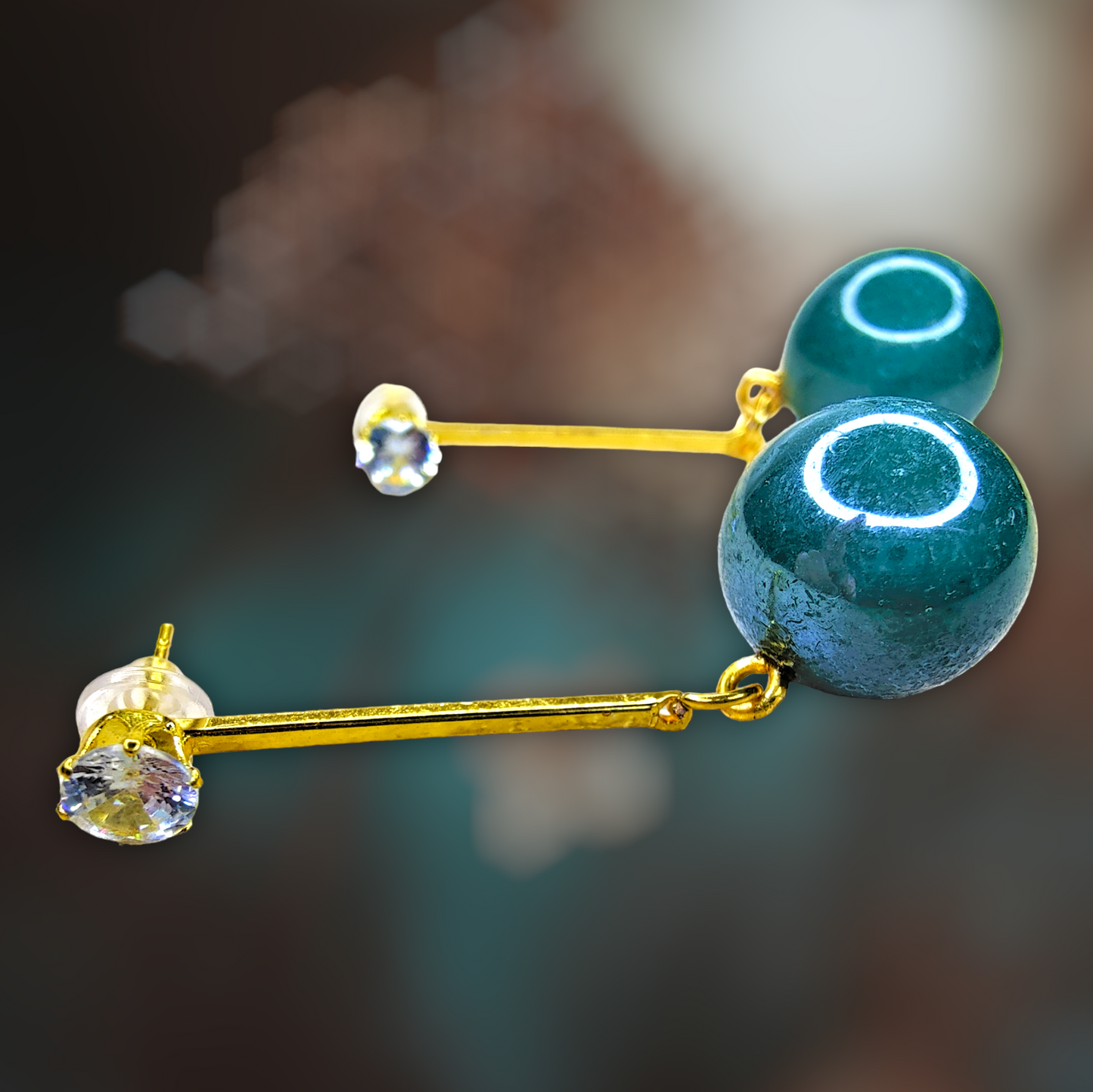 Metallic Bead Danglers Earrings bead casuals Ear Rings Earrings office party Trincket Jewellry Jewelry Jewellery