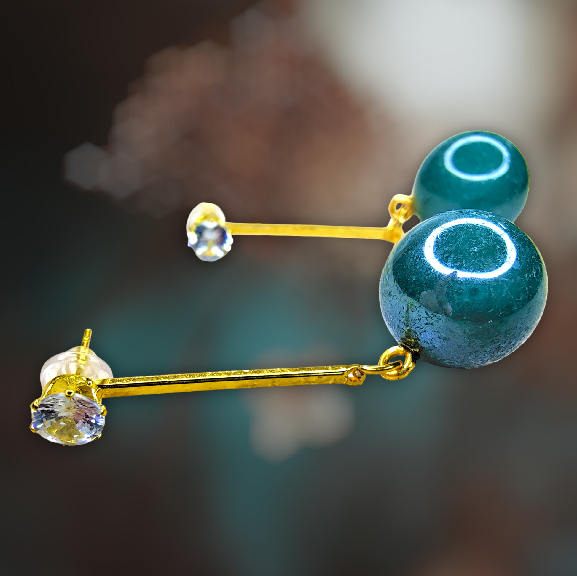 Metallic Bead Danglers Earrings bead casuals Ear Rings Earrings office party Trincket Jewellry Jewelry Jewellery