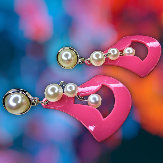 Pyramid White Bead Earrings Earrings bead Ear Rings Earrings ethnic party Trincket Jewellry Jewelry Jewellery