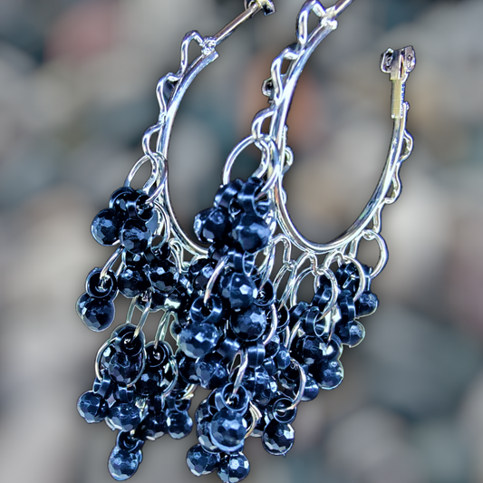 Tiny Bell Earrings - Ethnic Charm Unleashed! Black Earrings bead casuals Ear Rings Earrings ethnic office party Trincket Jewellry Jewelry Jewellery